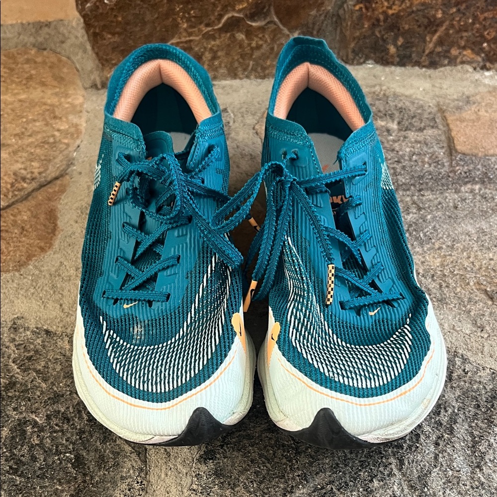 Teal Running Sneakers with Mint and Peach Accents NIKE